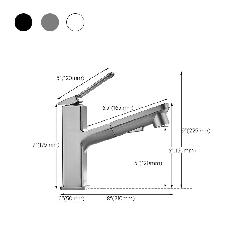 Modern Bathroom Vessel Faucet Solid Color Brass Vessel Sink Faucet for Bathroom Clearhalo 'Accueil' 'Amélioration Domiciliaire' 'bathroom_sink_faucets' 'Ensembles de Lavabo & de Robinet de Toilette' 'home_improvement' 'home_improvement_bathroom_sink_faucets' 'Robinet de Lavabo de Salle de Bain' 'Rénovation et Équipement de Salle de Bain' 1200x1200_e144a744-12ae-411f-bc32-f4b5c48fb985