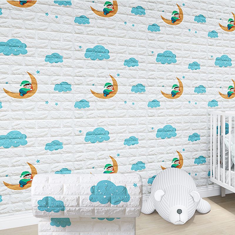 Modern Cartoon Wall Paneling Peel and Stick Wall Ceiling for Bedroom Clearhalo 'Flooring 'Home Improvement' 'home_improvement' 'home_improvement_wall_paneling' 'Wall Paneling' 'wall_paneling' 'Walls & Ceilings' Walls and Ceiling' 1200x1200_e19e8ffe-d19b-4178-9e7a-9518e81d2cc4