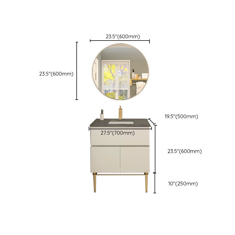 Modern Bathroom Vanity Set Limestone Top with Drawers and Basin Clearhalo 'Bathroom Remodel & Bathroom Fixtures' 'Bathroom Vanities' 'bathroom_vanities' 'Home Improvement' 'home_improvement' 'home_improvement_bathroom_vanities' 1200x1200_e1abc43a-d280-4c37-bb07-84bd7d9a83f8