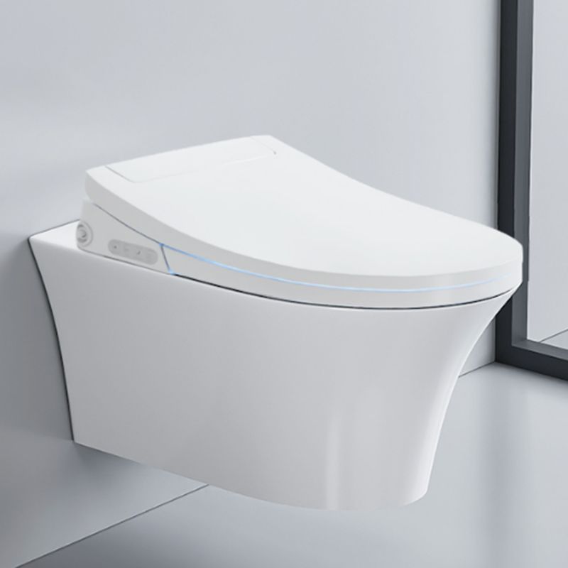 Contemporary White Wall Hung Toilet Set with Soft Close Bidet Seat Clearhalo 'Bathroom Remodel & Bathroom Fixtures' 'Bidets' 'Home Improvement' 'home_improvement' 'home_improvement_bidets' 'Toilets & Bidets' 1200x1200_e1b71552-497d-4639-a1c8-419e34ecf4b9