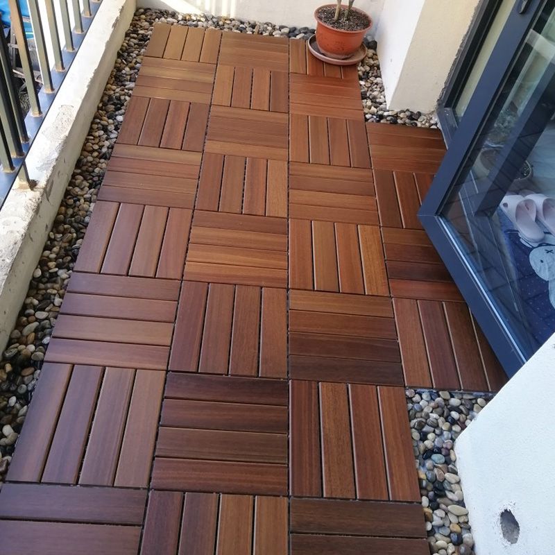 Smooth Teak Floor Tile Water Resistant Click Lock Wooden Floor for Living Room Clearhalo 'Flooring 'Hardwood Flooring' 'hardwood_flooring' 'Home Improvement' 'home_improvement' 'home_improvement_hardwood_flooring' Walls and Ceiling' 1200x1200_e23da45d-39ca-46fa-aeea-ea934030eca9