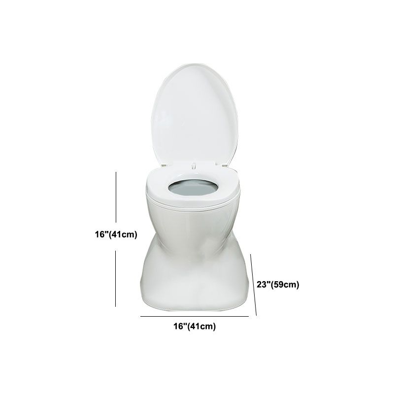 Modern Plastic Toilet Floor Mounted Toilet Bowl with Slow Close Seat for Bathroom Clearhalo 'Bathroom Remodel & Bathroom Fixtures' 'Home Improvement' 'home_improvement' 'home_improvement_toilets' 'Toilets & Bidets' 'Toilets' 1200x1200_e2401d7d-b25d-4659-8cef-68bff85e4b72