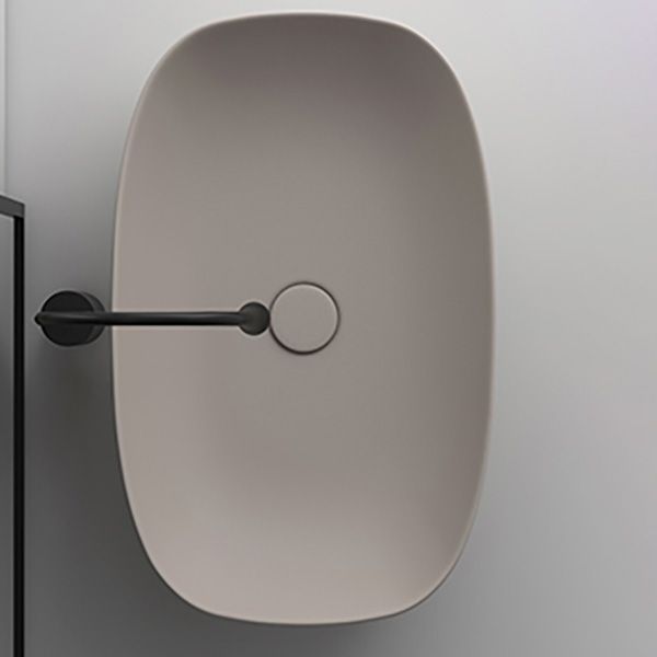 Modern Bathroom Sink Pop-Up Drain Porcelain Solid Color Oval-Shape Vessel Clearhalo 'Bathroom Remodel & Bathroom Fixtures' 'Bathroom Sinks & Faucet Components' 'Bathroom Sinks' 'bathroom_sink' 'Home Improvement' 'home_improvement' 'home_improvement_bathroom_sink' 1200x1200_e259b187-382b-437f-af5d-f3d14e7e168c