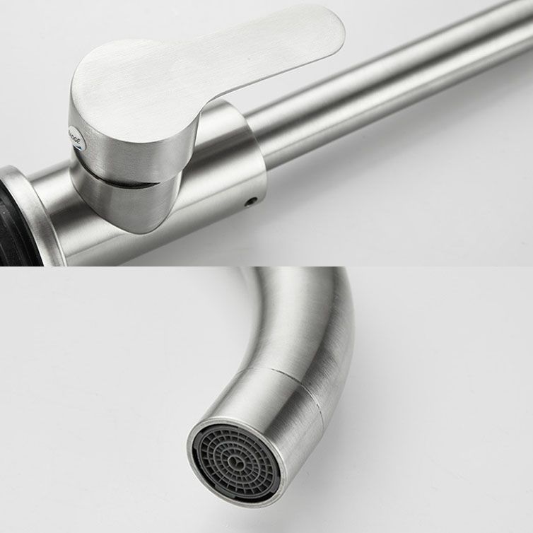 Modern Gooseneck One Handle Pot Filler Standard Low Profile Filler Clearhalo 'Home Improvement' 'home_improvement' 'home_improvement_kitchen_faucets' 'Kitchen Faucets' 'Kitchen Remodel & Kitchen Fixtures' 'Kitchen Sinks & Faucet Components' 'kitchen_faucets' 1200x1200_e29ae110-ce72-4356-9b07-4b4ede7c5df2