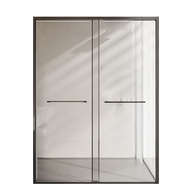 Frame Metal Double Sliding Shower Bath Door 78.7 High Clear Shower Door Clearhalo 'Bathroom Remodel & Bathroom Fixtures' 'Home Improvement' 'home_improvement' 'home_improvement_shower_tub_doors' 'Shower and Tub Doors' 'shower_tub_doors' 'Showers & Bathtubs' 1200x1200_e3617d92-2c0d-44f9-986e-1d0bacf94ba1