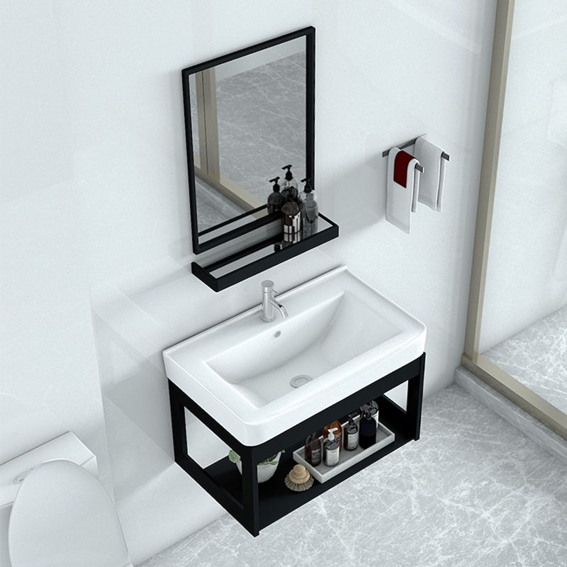 Modern Bathroom Vanity Set Wall Mount Single-Sink Bathroom Sink Vanity Clearhalo 'Bathroom Remodel & Bathroom Fixtures' 'Bathroom Vanities' 'bathroom_vanities' 'Home Improvement' 'home_improvement' 'home_improvement_bathroom_vanities' 1200x1200_e362b48e-4d8f-4e99-b6ad-3ebff449934e