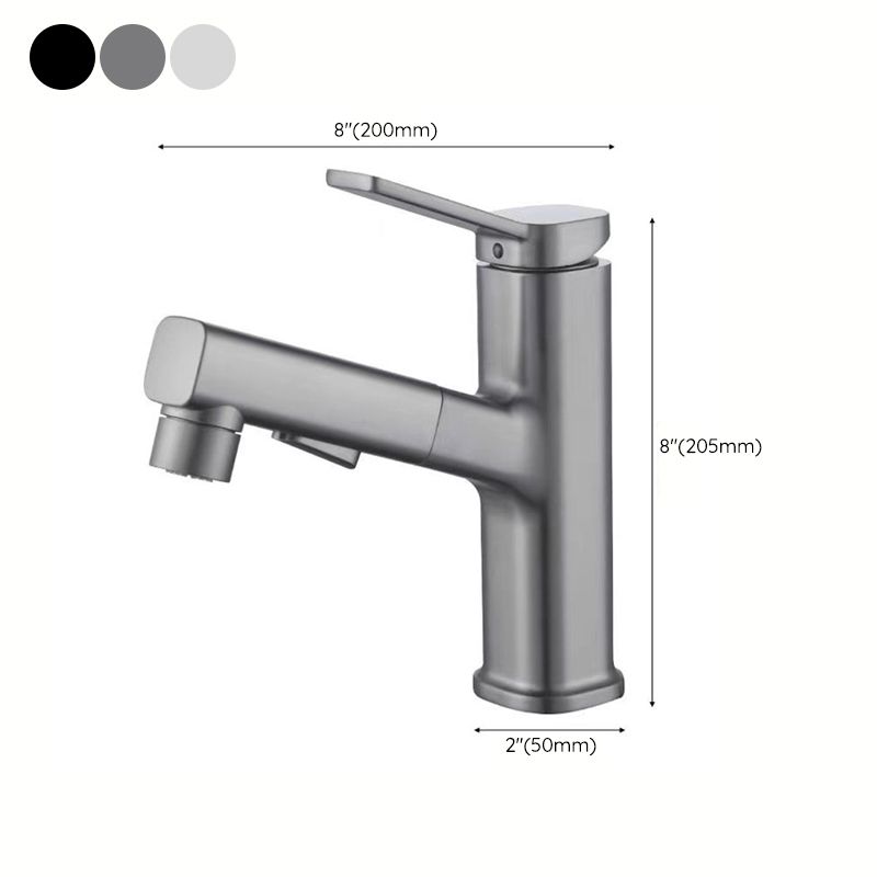 Modern Bathroom Vessel Faucet Brass Lever Handles Swivel Spout Sink Faucet Clearhalo 'Bathroom Remodel & Bathroom Fixtures' 'Bathroom Sink Faucets' 'Bathroom Sinks & Faucet Components' 'bathroom_sink_faucets' 'Home Improvement' 'home_improvement' 'home_improvement_bathroom_sink_faucets' 1200x1200_e39216e8-c0f0-471b-a0b6-b741b01f7d9e