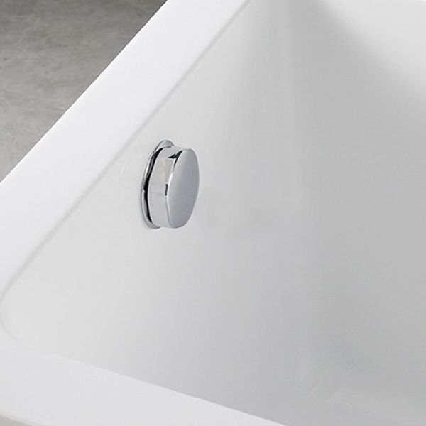 White Acrylic Rectangular Bathtub Soaking Freestanding with Left Drain Clearhalo 'Bathroom Remodel & Bathroom Fixtures' 'Bathtubs' 'Home Improvement' 'home_improvement' 'home_improvement_bathtubs' 'Showers & Bathtubs' 1200x1200_e3cb6a60-b9b0-4b0f-b059-15100ff09996