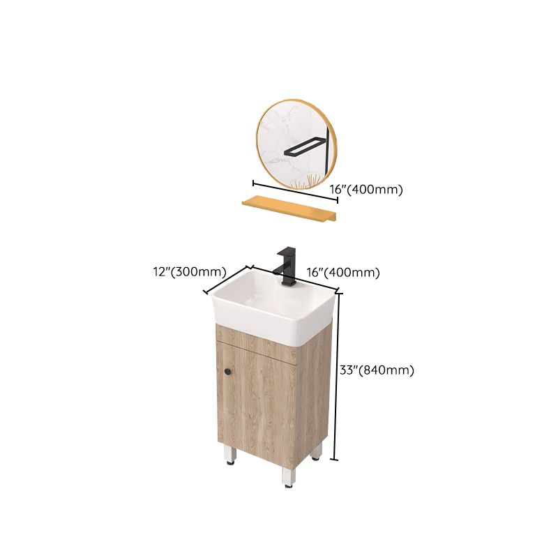 Modern Wood Bathroom Vanity Set Freestanding Single-Sink Bathroom Sink Vanity Clearhalo 'Bathroom Remodel & Bathroom Fixtures' 'Bathroom Vanities' 'bathroom_vanities' 'Home Improvement' 'home_improvement' 'home_improvement_bathroom_vanities' 1200x1200_e3da7ed3-11e7-4404-a497-f23c3653455f