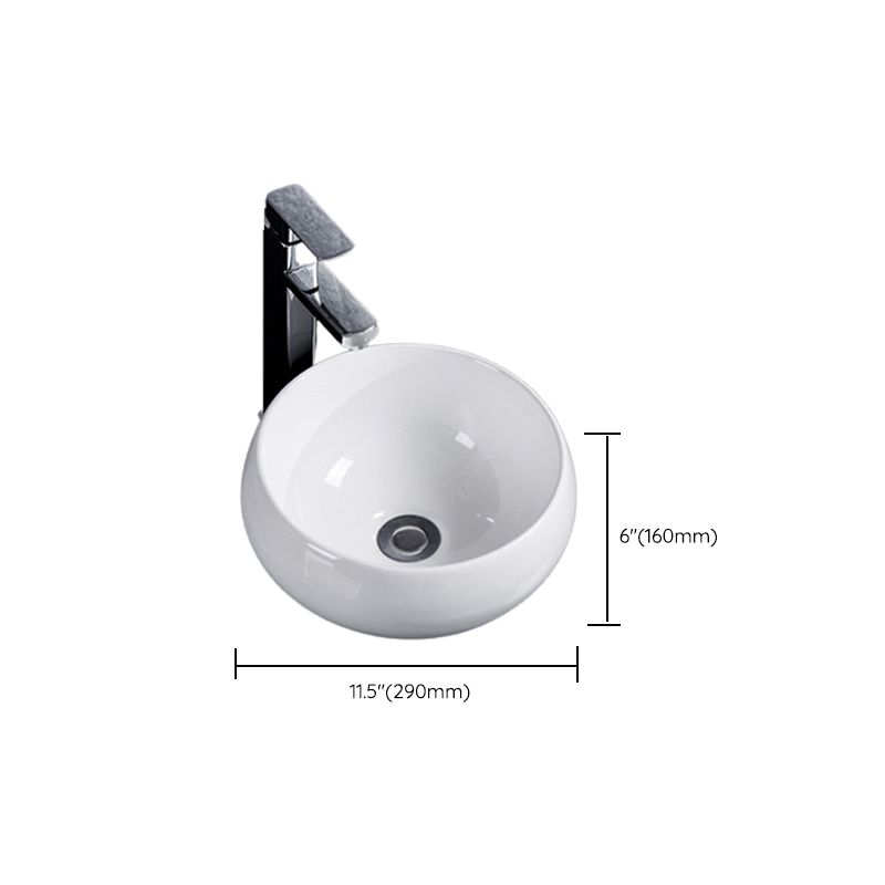 Modern Bathroom Sink Solid Color Porcelain Vessel Bathroom Sink Clearhalo 'Bathroom Remodel & Bathroom Fixtures' 'Bathroom Sinks & Faucet Components' 'Bathroom Sinks' 'bathroom_sink' 'Home Improvement' 'home_improvement' 'home_improvement_bathroom_sink' 1200x1200_e3ec90b5-0eb7-4050-af79-77c0b1a1cddd