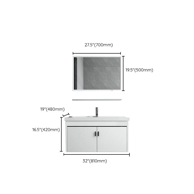 Wall-mounted Bathroom Vanity Modern Single-Sink Space Saver Vanity Clearhalo 'Bathroom Remodel & Bathroom Fixtures' 'Bathroom Vanities' 'bathroom_vanities' 'Home Improvement' 'home_improvement' 'home_improvement_bathroom_vanities' 1200x1200_e41504a4-e35f-4062-b4ef-14c3cd4a3d59