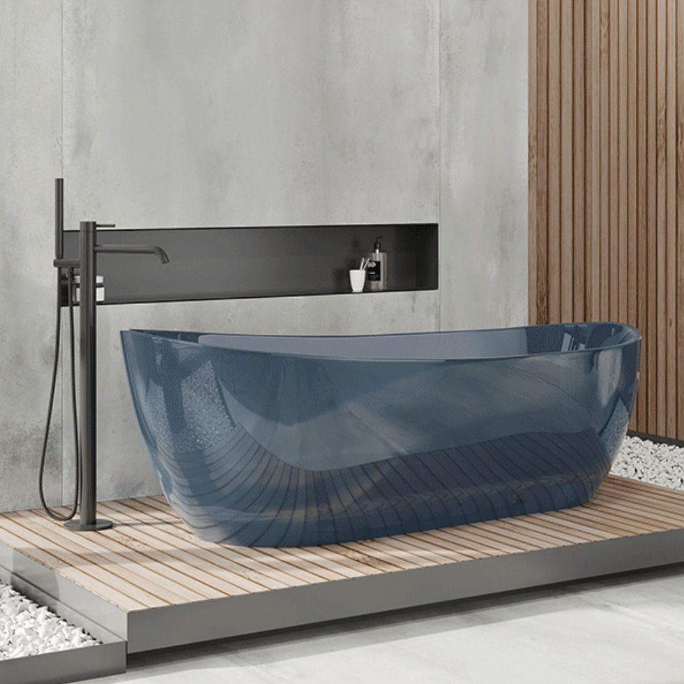 Soaking Stand Alone Bathtub Oval Antique Finish Modern Bath Tub Clearhalo 'Bathroom Remodel & Bathroom Fixtures' 'Bathtubs' 'Home Improvement' 'home_improvement' 'home_improvement_bathtubs' 'Showers & Bathtubs' 1200x1200_e4237a58-682c-4c99-9fb7-999cd3af423a