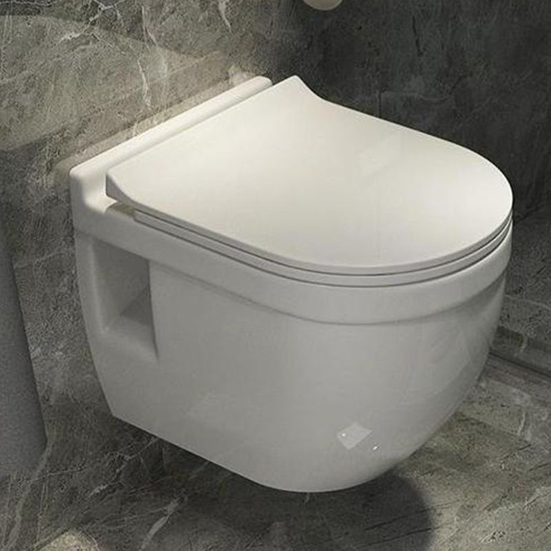 Wall Mount Porcelain Flush Toilet One-Piece Toilet Modern Toilet Bowl Clearhalo 'Bathroom Remodel & Bathroom Fixtures' 'Home Improvement' 'home_improvement' 'home_improvement_toilets' 'Toilets & Bidets' 'Toilets' 1200x1200_e43ab10e-74c2-4d4b-8614-b2bafd28fea9