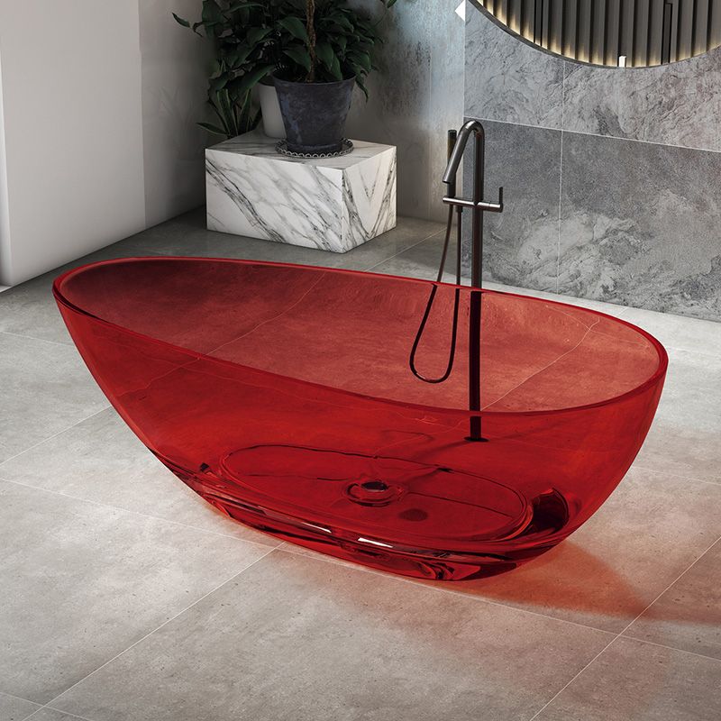 Flat Bottom Soaking Bathtub Antique Finish Oval Modern Bath Tub Clearhalo 'Bathroom Remodel & Bathroom Fixtures' 'Bathtubs' 'Home Improvement' 'home_improvement' 'home_improvement_bathtubs' 'Showers & Bathtubs' 1200x1200_e43bc338-8c76-441e-838d-3ad7f43c4399