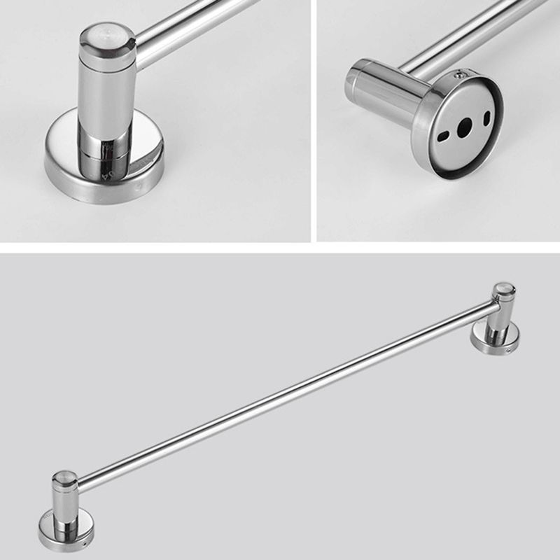 Polished Chrome 5-Piece Modern Bathroom Accessory Set with Bath Shelf Clearhalo 'Bathroom Hardware Sets' 'Bathroom Hardware' 'Bathroom Remodel & Bathroom Fixtures' 'bathroom_hardware_sets' 'Home Improvement' 'home_improvement' 'home_improvement_bathroom_hardware_sets' 1200x1200_e44dad7f-d3b0-46bc-995b-461e6b89f5a4