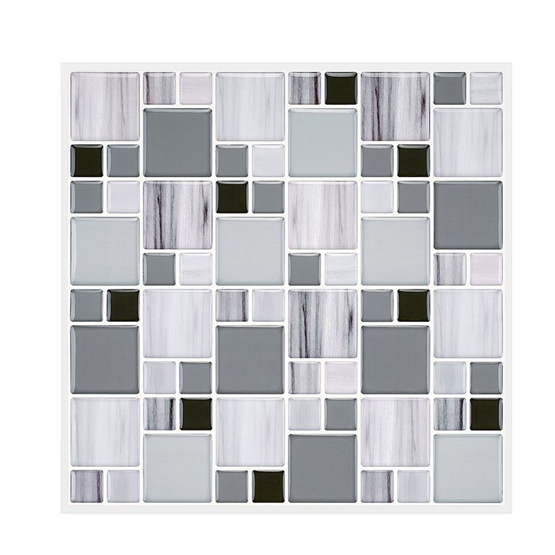 Plastic Peel and Stick Backsplash Wall Tile 3D Square Wallpaper Clearhalo 'Flooring 'Home Improvement' 'home_improvement' 'home_improvement_peel_stick_blacksplash' 'Peel & Stick Backsplash Tile' 'peel_stick_blacksplash' 'Walls & Ceilings' Walls and Ceiling' 1200x1200_e4648f39-00d3-41c7-8025-ba6b70b99eb1