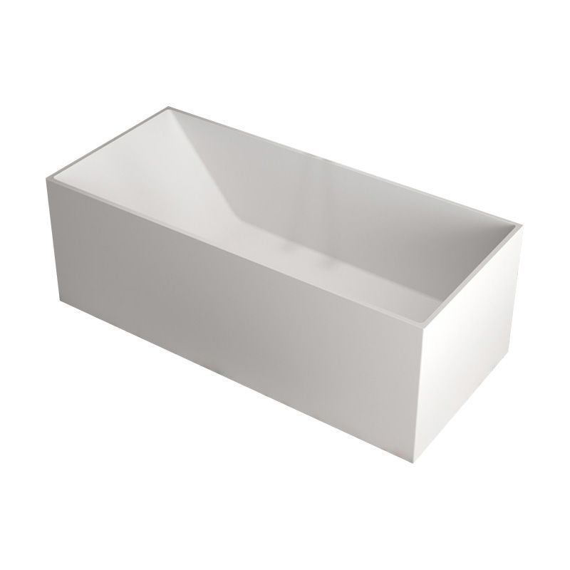 Stand Alone Rectangular Bath Modern Acrylic Soaking Back to Wall Bathtub Clearhalo 'Bathroom Remodel & Bathroom Fixtures' 'Bathtubs' 'Home Improvement' 'home_improvement' 'home_improvement_bathtubs' 'Showers & Bathtubs' 1200x1200_e486a5d6-903f-4a60-9b98-58af62a5a9a6