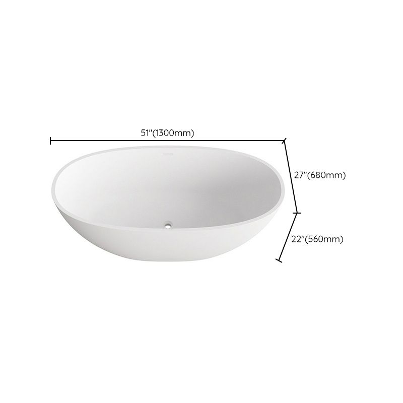 Oval Stone Soaking Bathtub Antique Finish Freestanding Bath Tub Clearhalo 'Bathroom Remodel & Bathroom Fixtures' 'Bathtubs' 'Home Improvement' 'home_improvement' 'home_improvement_bathtubs' 'Showers & Bathtubs' 1200x1200_e489e673-18d0-4658-9778-8a6f85b7ab83