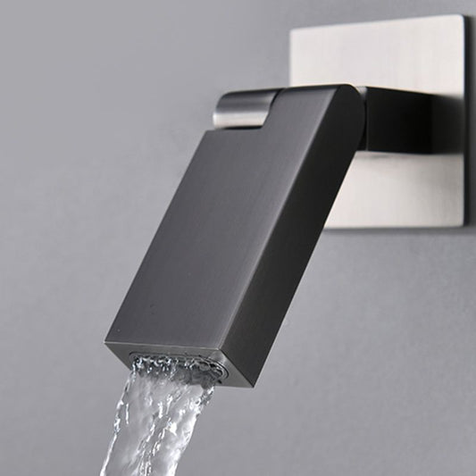 Modern Wall Mounted Bathroom Faucet Waterfall Spout Bathroom Faucet Clearhalo 'bathroom_sink_faucets' 'Conjunta de Baño y Conjunta de Grifo' 'Coronamiento de Baño y Dispositivo de Baño' 'Grifo del lavabo del baño' 'Hogar' 'home_improvement' 'home_improvement_bathroom_sink_faucets' 'Mejoras para el hogar' 1200x1200_e4b1ad0c-e5d8-4770-a7ca-832c2414a9d1