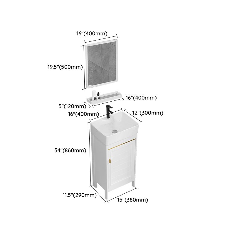 Freestanding Bathroom Vanity Metal Bathroom Sink Vanity with Sink Included Clearhalo 'Bathroom Remodel & Bathroom Fixtures' 'Bathroom Vanities' 'bathroom_vanities' 'Home Improvement' 'home_improvement' 'home_improvement_bathroom_vanities' 1200x1200_e4e384a3-996a-423c-ab22-e5b73194e209