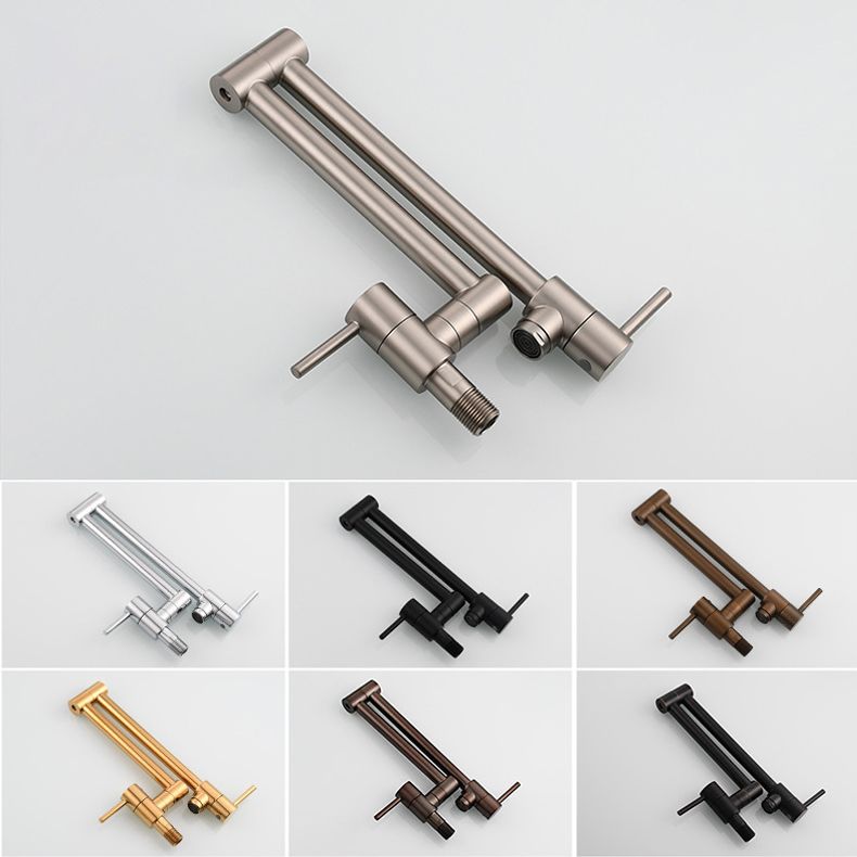 1-Handle Faucet 1-Hole Touchless Single Level Low Profile Pot Filler Kitchen Faucet Clearhalo 'Home Improvement' 'home_improvement' 'home_improvement_kitchen_faucets' 'Kitchen Faucets' 'Kitchen Remodel & Kitchen Fixtures' 'Kitchen Sinks & Faucet Components' 'kitchen_faucets' 1200x1200_e4fb196b-09ec-4d33-abf6-f69a7307b960