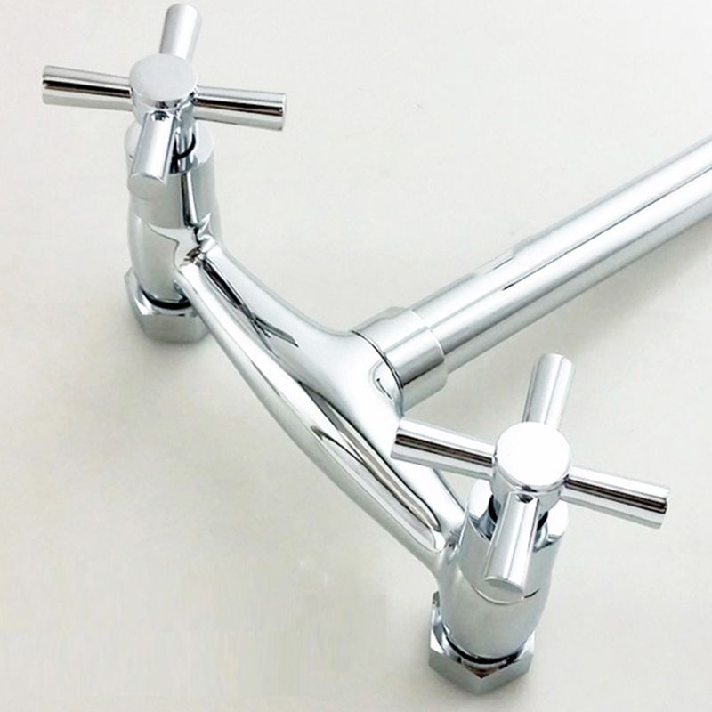 Modern 2-Handle Bathroom Sink Faucet 3 Hole Wall Mounted Bathroom Faucet with High-Arc Clearhalo 'bathroom_sink_faucets' 'Conjuntos de Torneiras de Lavatório e Banheiro' 'home_improvement' 'home_improvement_bathroom_sink_faucets' 'Mobiliário Doméstico' 'Página inicial' 'Renovação e equipamento de casa de banho' 'Torneira para lavatório de banheiro' 1200x1200_e5384694-2384-4865-afdd-35cfaf03353a