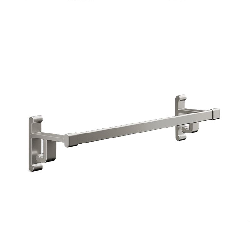 Gray Bathroom Accessory Set Contemporary Style Aluminum Towel Bar Clearhalo 'Bathroom Hardware Sets' 'Bathroom Hardware' 'Bathroom Remodel & Bathroom Fixtures' 'bathroom_hardware_sets' 'Home Improvement' 'home_improvement' 'home_improvement_bathroom_hardware_sets' 1200x1200_e562786d-3688-4113-b8c7-46eb872a3bc6