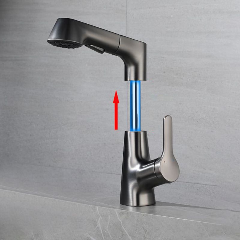 Modern Bathroom Faucet Solid Color Metal Centerset Lavatory Faucet Clearhalo 'Bathroom Remodel & Bathroom Fixtures' 'Bathroom Sink Faucets' 'Bathroom Sinks & Faucet Components' 'bathroom_sink_faucets' 'Home Improvement' 'home_improvement' 'home_improvement_bathroom_sink_faucets' 1200x1200_e5e31366-fcc8-4454-af75-63b0430d7369