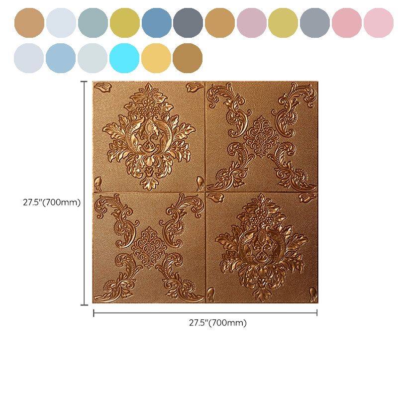Glam Style Foam Wall Paneling Living Room 3D Embossed Waterproof Wall Paneling Clearhalo 'Flooring 'Home Improvement' 'home_improvement' 'home_improvement_wall_paneling' 'Wall Paneling' 'wall_paneling' 'Walls & Ceilings' Walls and Ceiling' 1200x1200_e615a081-e378-41d2-bd41-a9c449d015f1