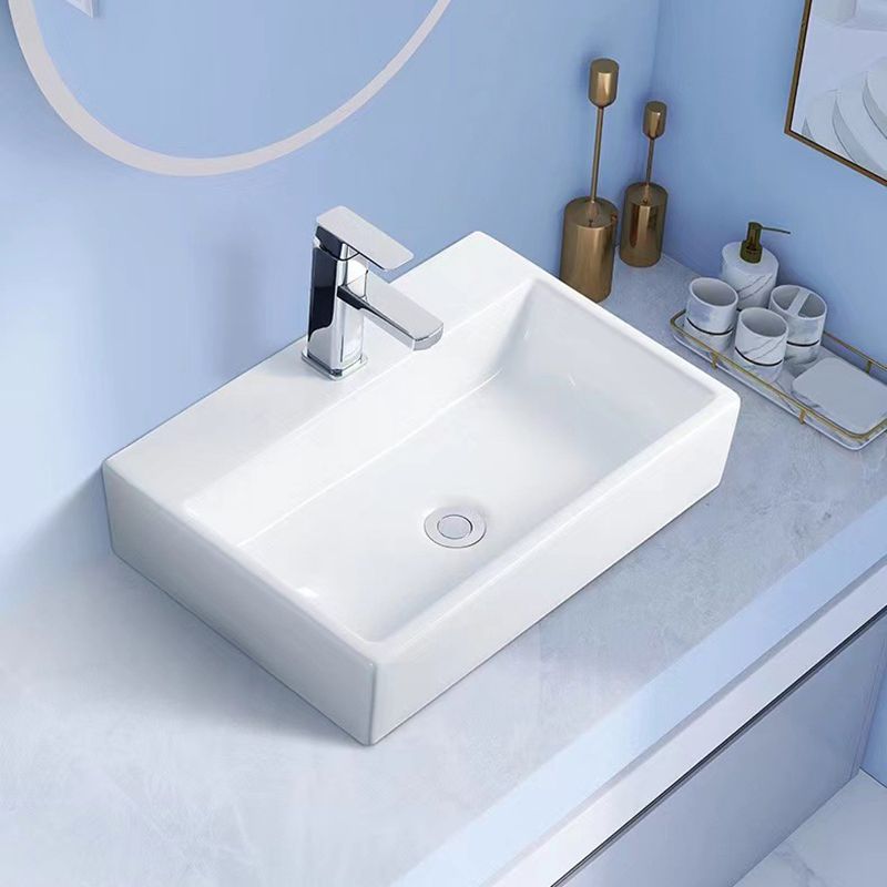Modern Vessel Bathroom Sink Porcelain White Wash Stand for Bathroom Clearhalo 'Bathroom Remodel & Bathroom Fixtures' 'Bathroom Sinks & Faucet Components' 'Bathroom Sinks' 'bathroom_sink' 'Home Improvement' 'home_improvement' 'home_improvement_bathroom_sink' 1200x1200_e61f79b1-58ba-4d09-ab40-0fa1936c2285