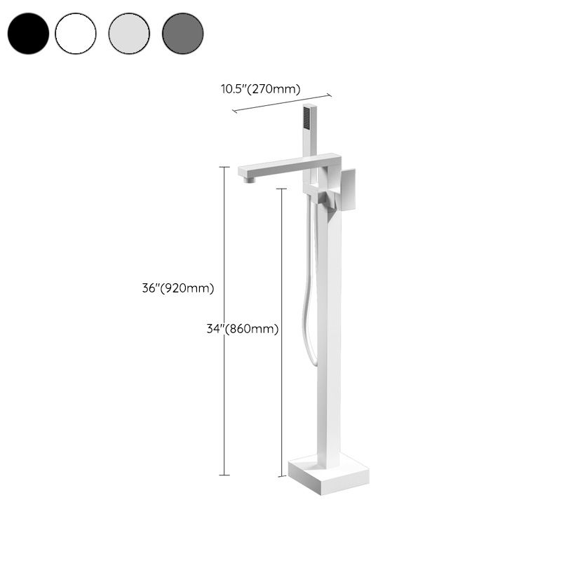 Modern High Arc Bathtub Faucet Metal Single Handle Tub Faucet Trim Clearhalo 'Bathroom Remodel & Bathroom Fixtures' 'Bathtub Faucets' 'bathtub_faucets' 'Home Improvement' 'home_improvement' 'home_improvement_bathtub_faucets' 1200x1200_e62f1284-93d1-4f8b-8099-c4c7c2f09b09