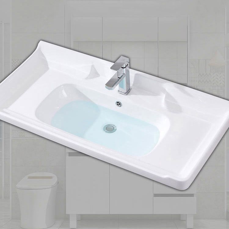 Modern Single Sink Vanity Set Rectangle Ceramic Top Bathroom Vanity Clearhalo 'Bathroom Remodel & Bathroom Fixtures' 'Bathroom Vanities' 'bathroom_vanities' 'Home Improvement' 'home_improvement' 'home_improvement_bathroom_vanities' 1200x1200_e63271f8-01c3-4bf8-a334-7dcc359cfafd