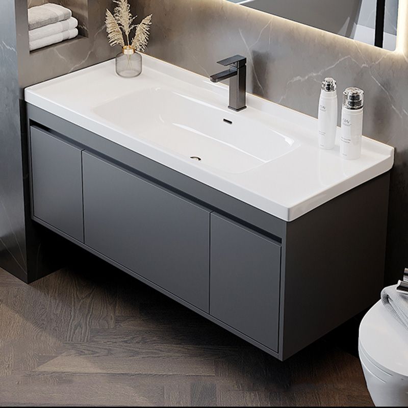 Solid Wood Grey Modern Wall Mount Open Console with Sink Set Clearhalo 'Bathroom Remodel & Bathroom Fixtures' 'Bathroom Vanities' 'bathroom_vanities' 'Home Improvement' 'home_improvement' 'home_improvement_bathroom_vanities' 1200x1200_e63e4c51-c734-428f-8207-e73863c99f9f