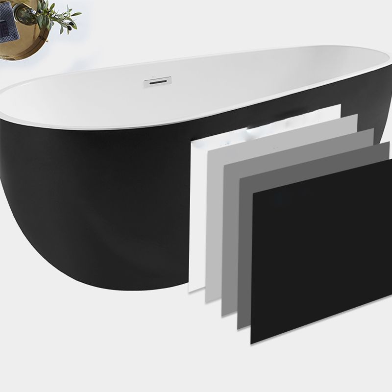 Modern Freestanding Bath Tub Acrylic Free Form Bathtub with Overflow Trim Clearhalo 'Bathroom Remodel & Bathroom Fixtures' 'Bathtubs' 'Home Improvement' 'home_improvement' 'home_improvement_bathtubs' 'Showers & Bathtubs' 1200x1200_e64824d7-2a45-4257-aeb6-842dec74d589