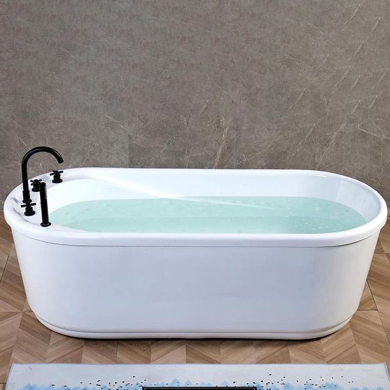 Modern Freestanding Bathtub Acrylic White Bathtub , 28.35-inch Wide (Board not Included) Clearhalo 'Bathroom Remodel & Bathroom Fixtures' 'Bathtubs' 'Home Improvement' 'home_improvement' 'home_improvement_bathtubs' 'Showers & Bathtubs' 1200x1200_e6701a0c-003c-4720-b563-b7118da3f307