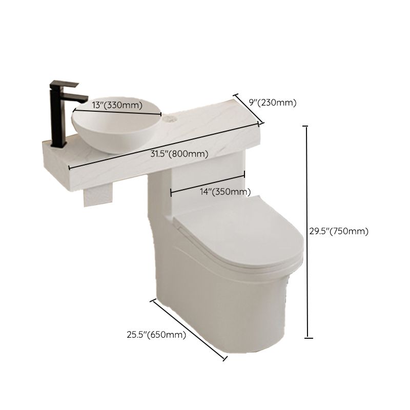 Modern One Piece Toilet Bowl White Urine Toilet with Seat for Bathroom Clearhalo 'Bathroom Remodel & Bathroom Fixtures' 'Home Improvement' 'home_improvement' 'home_improvement_toilets' 'Toilets & Bidets' 'Toilets' 1200x1200_e6718c69-e752-4918-b909-af1832e5e28f