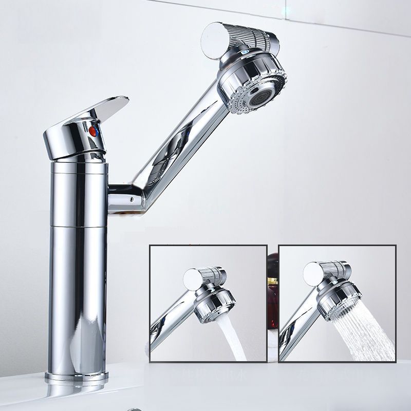 Glam Style Faucets Vessel Sink Faucet with Single Lever Handle Clearhalo 'bathroom_sink_faucets' 'Conjunta de Baño y Conjunta de Grifo' 'Coronamiento de Baño y Dispositivo de Baño' 'Grifo del lavabo del baño' 'Hogar' 'home_improvement' 'home_improvement_bathroom_sink_faucets' 'Mejoras para el hogar' 1200x1200_e69a77cd-98f0-4fc5-8ef5-94654f1ae139