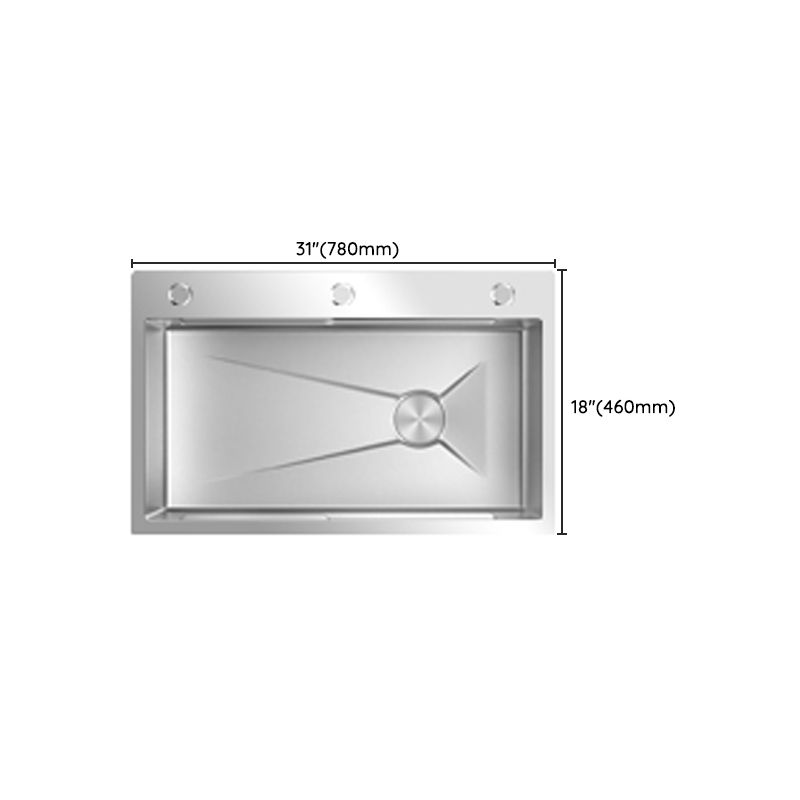 Single Basin Kitchen Sink Stainless Steel Modern Kitchen Sink Clearhalo 'Home Improvement' 'home_improvement' 'home_improvement_kitchen_sinks' 'Kitchen Remodel & Kitchen Fixtures' 'Kitchen Sinks & Faucet Components' 'Kitchen Sinks' 'kitchen_sinks' 1200x1200_e6c24612-9684-470e-9e78-b516c0b54062