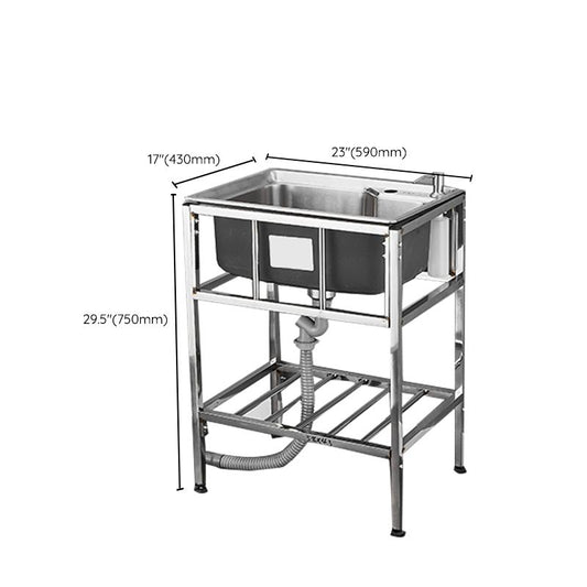 Modern Style Kitchen Sink Stainless Steel All-in-one Kitchen Sink with Frame Clearhalo 'Home Improvement' 'home_improvement' 'home_improvement_kitchen_sinks' 'Kitchen Remodel & Kitchen Fixtures' 'Kitchen Sinks & Faucet Components' 'Kitchen Sinks' 'kitchen_sinks' 1200x1200_e6cc67df-2eb7-444d-9787-4c0ff036b93f