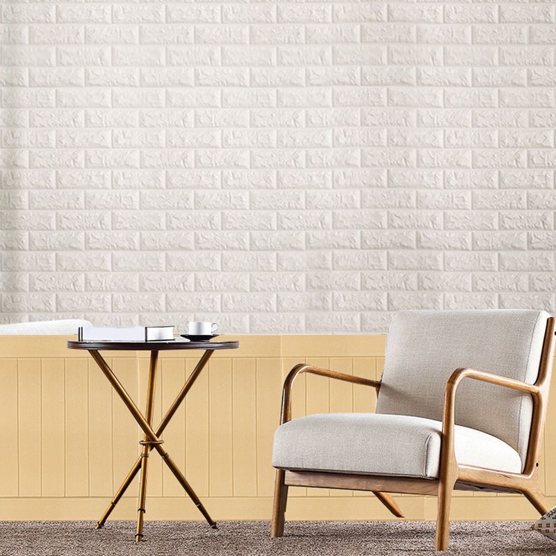 Industrial Wall Plank 3D Print Bathroom and Living Room Wall Panels Set of 200 in White Clearhalo 'Flooring 'Home Improvement' 'home_improvement' 'home_improvement_wall_paneling' 'Wall Paneling' 'wall_paneling' 'Walls & Ceilings' Walls and Ceiling' 1200x1200_e6da3d25-b499-4c41-ac58-1651f441617d