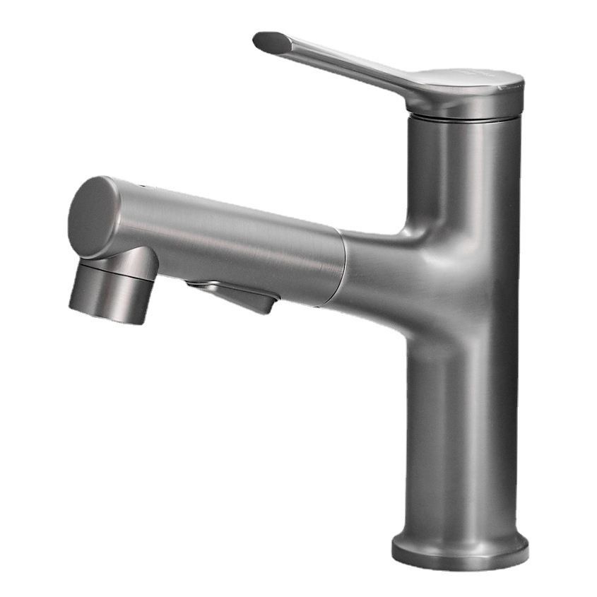 Modern Vessel Faucet Brass Single Handle Low Arc Vessel Faucet for Home Clearhalo 'bathroom_sink_faucets' 'Conjunta de Baño y Conjunta de Grifo' 'Coronamiento de Baño y Dispositivo de Baño' 'Grifo del lavabo del baño' 'Hogar' 'home_improvement' 'home_improvement_bathroom_sink_faucets' 'Mejoras para el hogar' 1200x1200_e751552d-2be9-4951-962d-260b9e17ea59