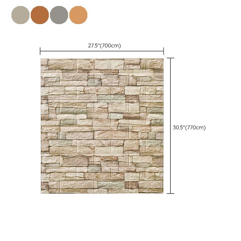 Farmhouse Wall Plank 3D Brick Living Room Wall Panels Set of 2 Clearhalo 'Flooring 'Home Improvement' 'home_improvement' 'home_improvement_wall_paneling' 'Wall Paneling' 'wall_paneling' 'Walls & Ceilings' Walls and Ceiling' 1200x1200_e75be1f5-457d-42bb-9692-528181cd02cc