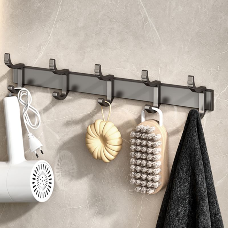 Modern Grey Bathroom Set Paper Holder Bath Shelf Bathroom Hardware Set Clearhalo 'Bathroom Hardware Sets' 'Bathroom Hardware' 'Bathroom Remodel & Bathroom Fixtures' 'bathroom_hardware_sets' 'Home Improvement' 'home_improvement' 'home_improvement_bathroom_hardware_sets' 1200x1200_e78c7fe4-5f2b-4a2f-9ec4-037af2d3b2ce