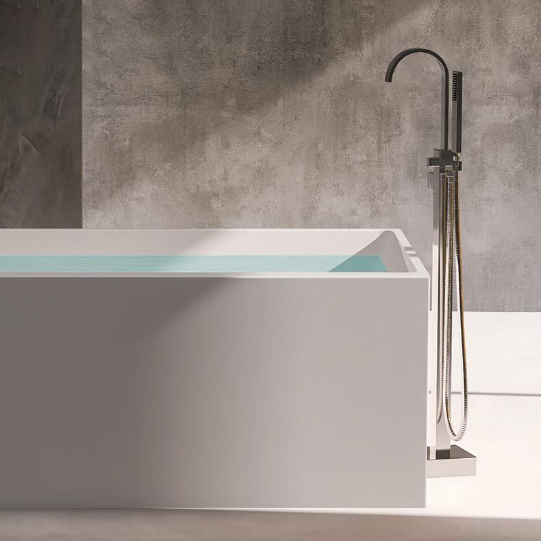 Modern Rectangular Bath Tub Acrylic Freestanding Bathtub for Home Clearhalo 'Bathroom Remodel & Bathroom Fixtures' 'Bathtubs' 'Home Improvement' 'home_improvement' 'home_improvement_bathtubs' 'Showers & Bathtubs' 1200x1200_e79daf35-2ab4-4457-897f-7f78e761ff26