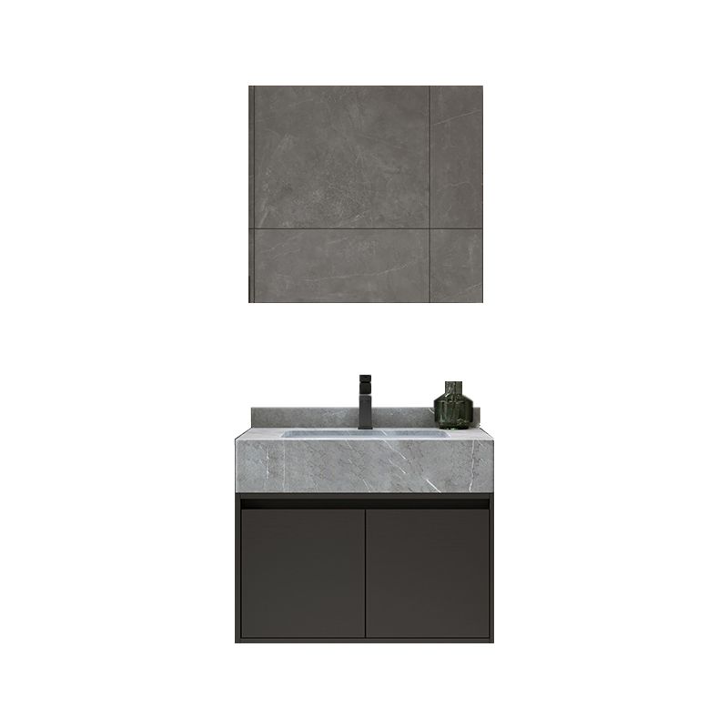 Modern Wall Mount Bathroom Vanity Set Stone Bathroom Vanity with Mirror Clearhalo 'Bathroom Remodel & Bathroom Fixtures' 'Bathroom Vanities' 'bathroom_vanities' 'Home Improvement' 'home_improvement' 'home_improvement_bathroom_vanities' 1200x1200_e7a8a804-2a9b-4f08-a5ce-09e7671ddc27