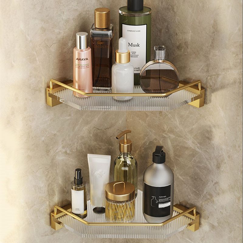 Modern Bathroom Accessory Set in Gold Metal and Acrylic Bath Hardware Set Clearhalo 'Bathroom Hardware Sets' 'Bathroom Hardware' 'Bathroom Remodel & Bathroom Fixtures' 'bathroom_hardware_sets' 'Home Improvement' 'home_improvement' 'home_improvement_bathroom_hardware_sets' 1200x1200_e7c1f63d-40bb-4262-8185-a2e4e74659b0