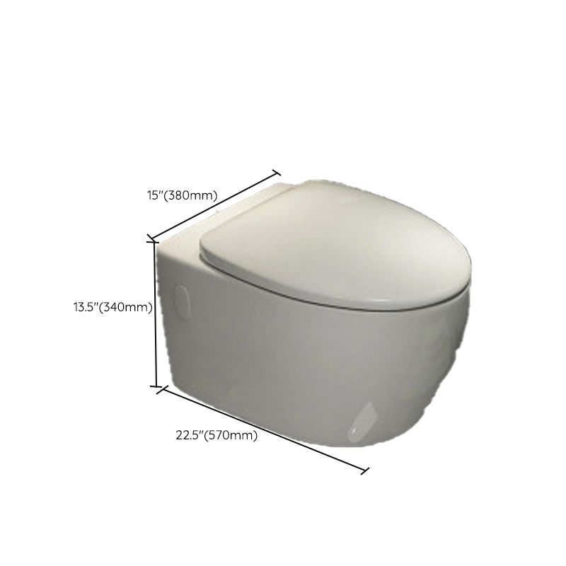 Modern Ceramic Flush Toilet White Wall Hung Toilet Bowl for Washroom Clearhalo 'Bathroom Remodel & Bathroom Fixtures' 'Home Improvement' 'home_improvement' 'home_improvement_toilets' 'Toilets & Bidets' 'Toilets' 1200x1200_e80b29ec-1c69-4481-8d9c-6d334523a584