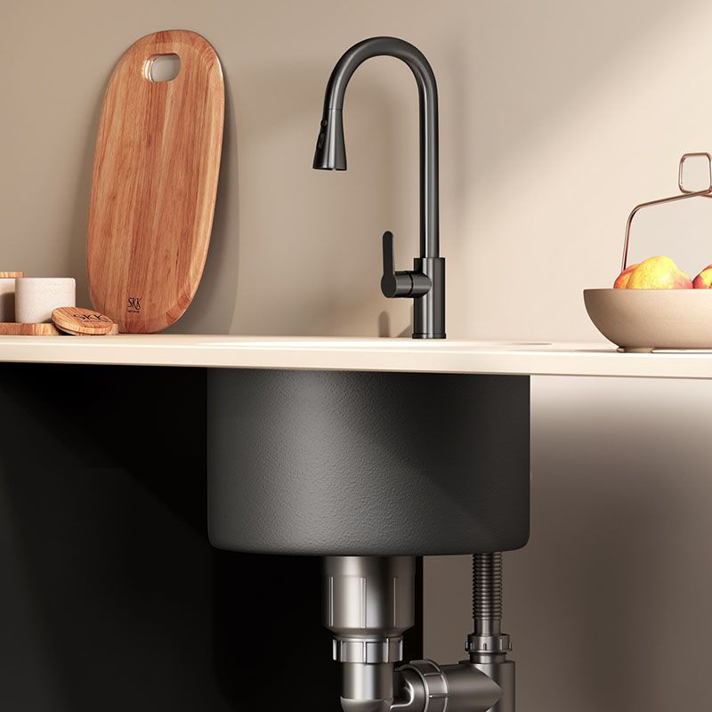 Quartz Kitchen Bar Sink Round Shape Drop-In Kitchen Bar Sink Clearhalo 'Home Improvement' 'home_improvement' 'home_improvement_kitchen_sinks' 'Kitchen Remodel & Kitchen Fixtures' 'Kitchen Sinks & Faucet Components' 'Kitchen Sinks' 'kitchen_sinks' 1200x1200_e820a67c-4460-4b56-8466-18d28e052598