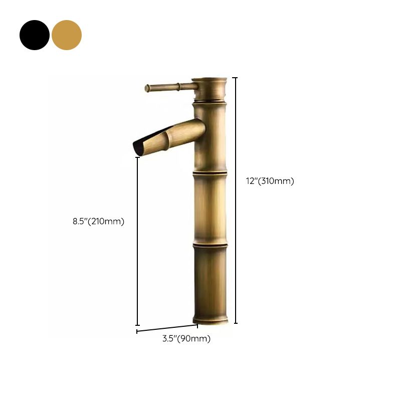 Farmhouse 1 Hole Vanity Sink Faucet Brass Circular Basin Faucet Clearhalo 'bathroom_sink_faucets' 'Conjunta de Baño y Conjunta de Grifo' 'Coronamiento de Baño y Dispositivo de Baño' 'Grifo del lavabo del baño' 'Hogar' 'home_improvement' 'home_improvement_bathroom_sink_faucets' 'Mejoras para el hogar' 1200x1200_e87e6517-d6ab-4d0e-9428-6cf6da96050f