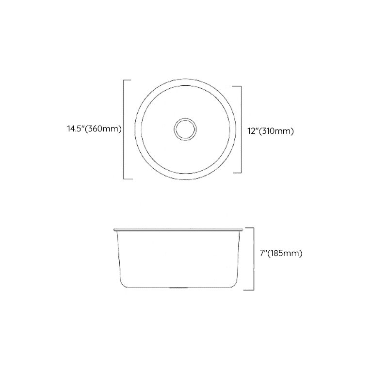 Classic Round Sink Stainless Steel Drop-In Friction Resistant Round Sink for Kitchen Clearhalo 'Home Improvement' 'home_improvement' 'home_improvement_kitchen_sinks' 'Kitchen Remodel & Kitchen Fixtures' 'Kitchen Sinks & Faucet Components' 'Kitchen Sinks' 'kitchen_sinks' 1200x1200_e882decc-3ba9-4b85-ae9a-e08af1a3dcce